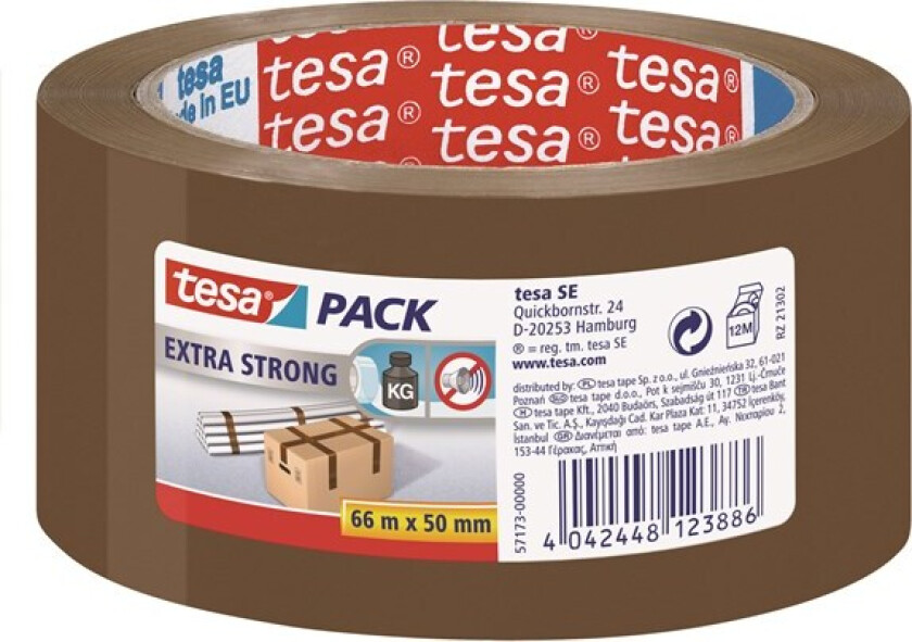 pack Extra Strong Packaging Tape 66m x 50mm Brown