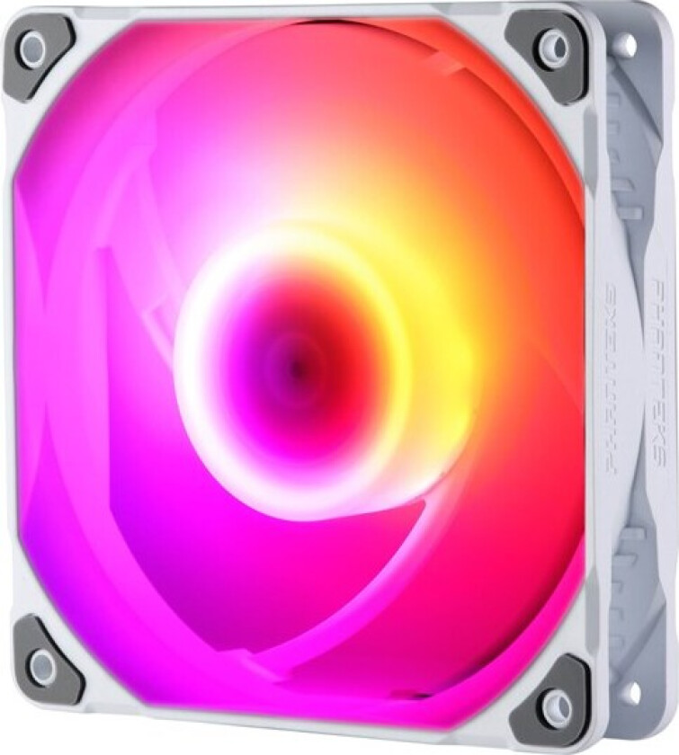 M25 PWM D-RGB Fan - 120mm White - Kabinettvifte - 120mm - Hvit