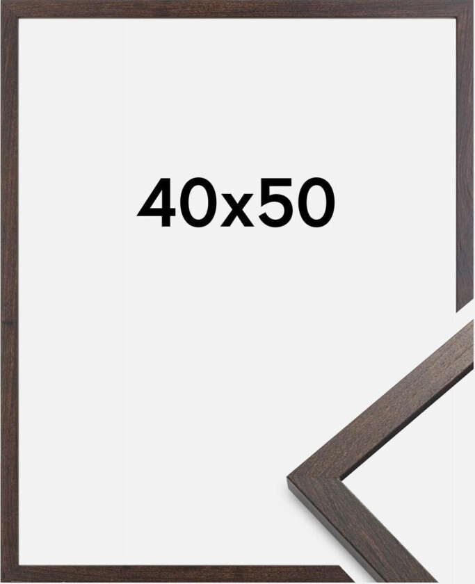 Ramme Trendy Akrylglass Valnøtt 40x50 Cm
