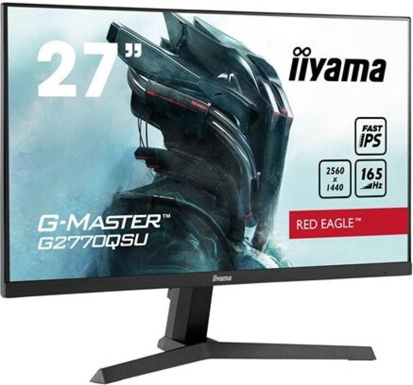 27" iiyama G-MASTER Red Eagle G2770QSU-B1 - LED monitor - 27" - HDR - 1 ms - Skjerm