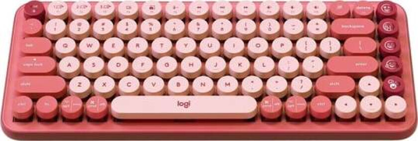 POP Keys - keyboard - QWERTY - Russian - heart breaker - Tastatur - Russisk - Rosa