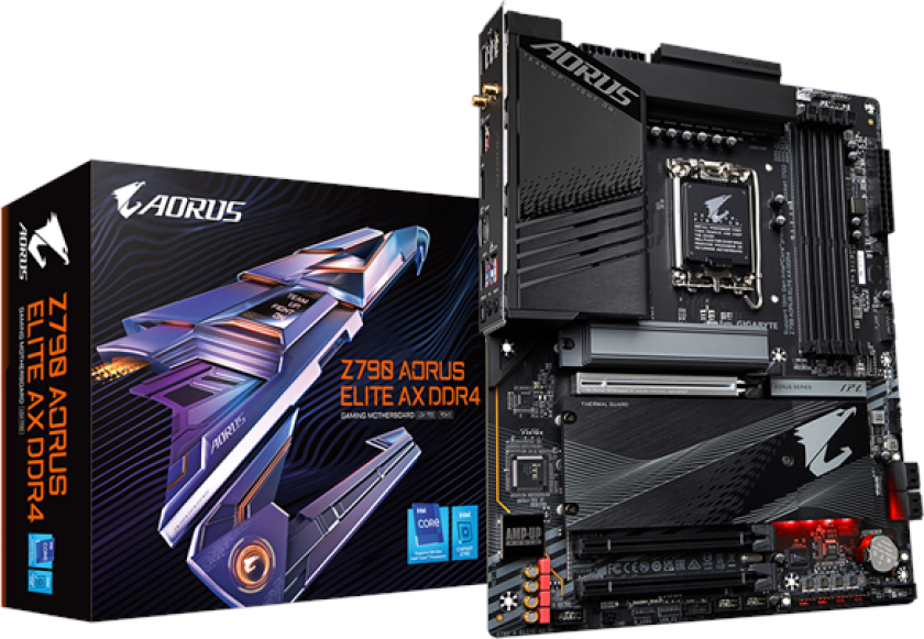 Z790 AORUS ELITE AX DDR4 Hovedkort - Intel Z790 - Intel LGA1700 socket - DDR4 RAM - ATX