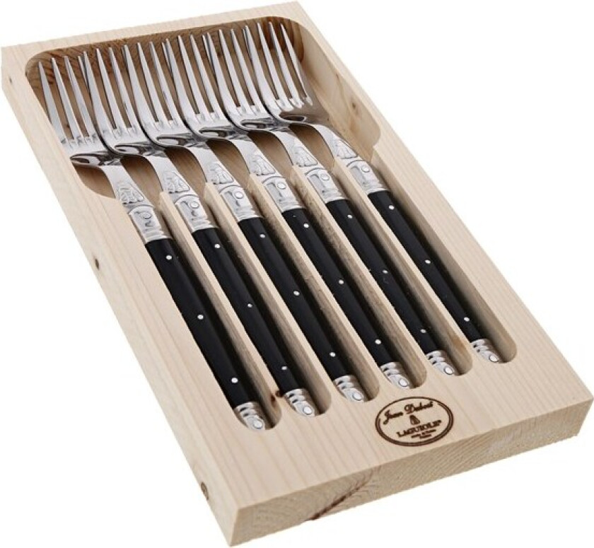 Gafler sort 6 stk Laguiole