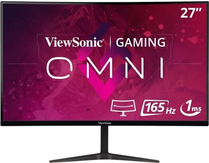 27" ViewSonic VX2718-PC-MHD - Gaming - LED monitor - curved - Full HD (1080p) - 27" - 1 ms - Skjerm