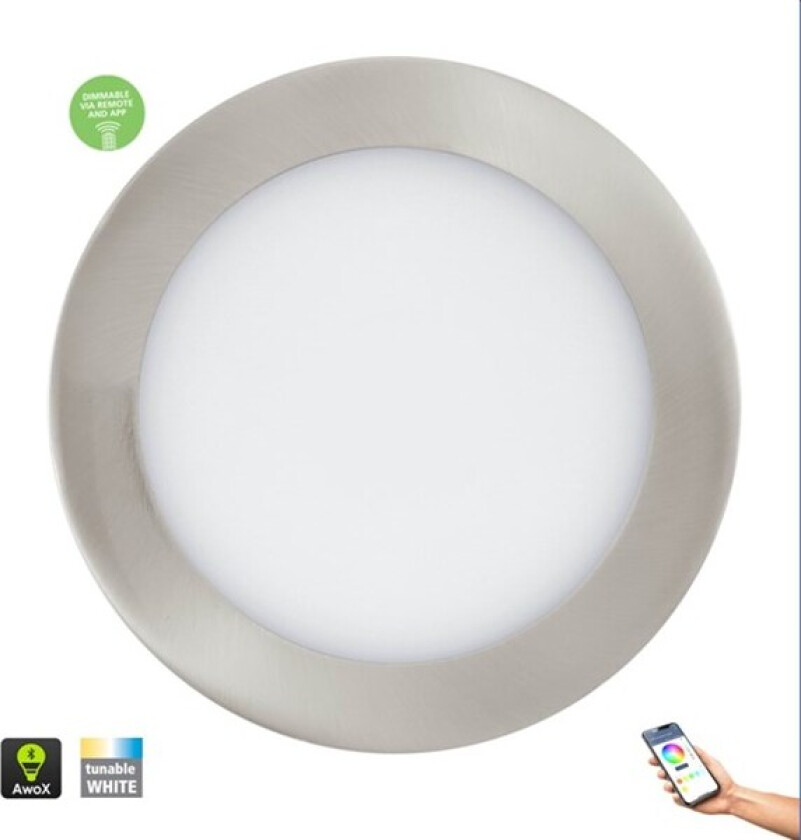 Connect-Z indbugning FUEVA-Z SMARTLIGHT Børstet STÅLL Ø165