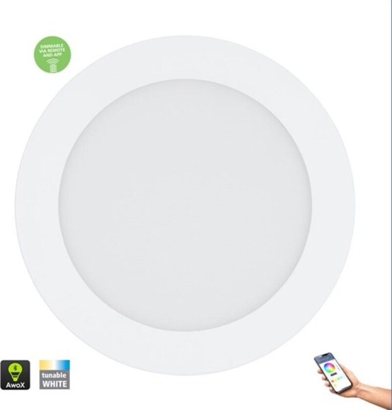 Connect-Z indbugning FUEVA-Z SMARTLIGHT HVIT Ø120