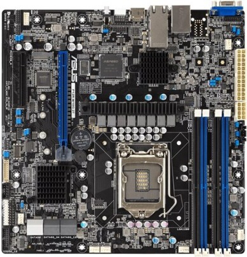 P12R-M/10G-2T Hovedkort - Intel C252 - Intel LGA1200 socket - DDR4 RAM - Micro-ATX