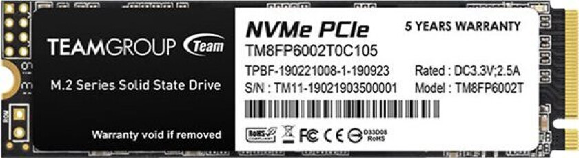 MP33 SSD - 2TB - M.2 2280 (80mm) PCIe 3.0