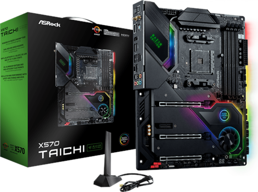 X570 Taichi - Razer Edition Hovedkort - AMD X570 - AMD AM4 socket - DDR4 RAM - ATX