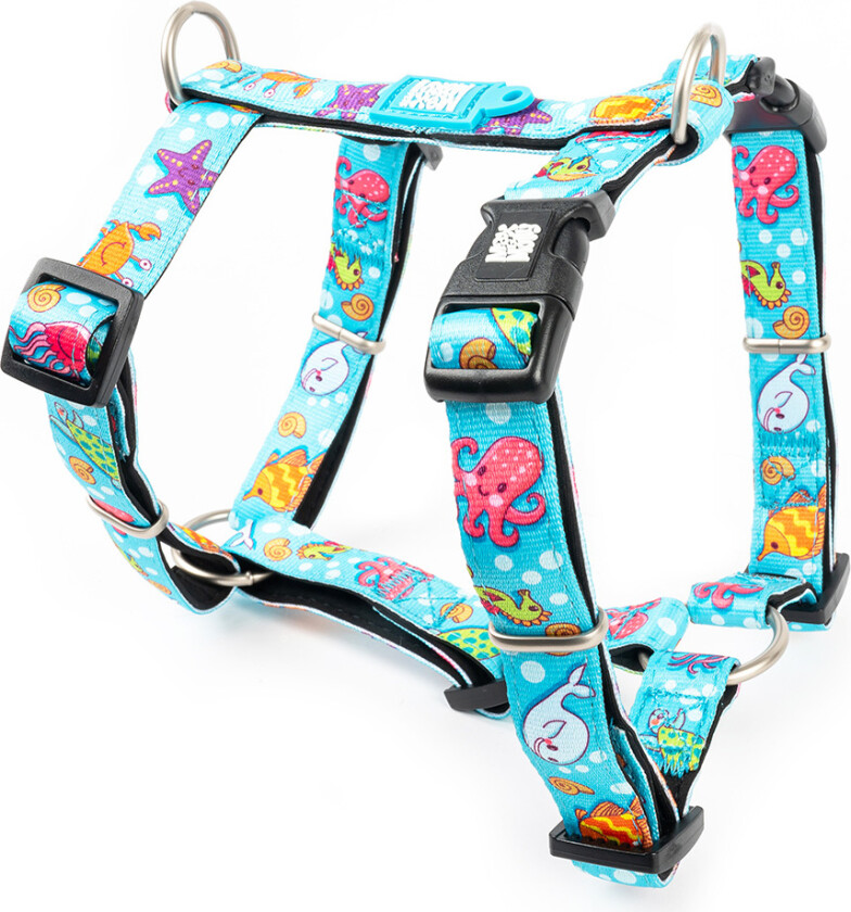 Hundesele Blue Ocean - Str M: 53-69 cm Brystomfang