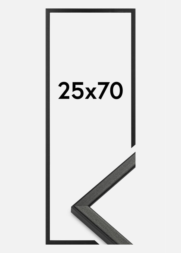 Ramme Kaspar Akrylglass Svart 25x70 Cm