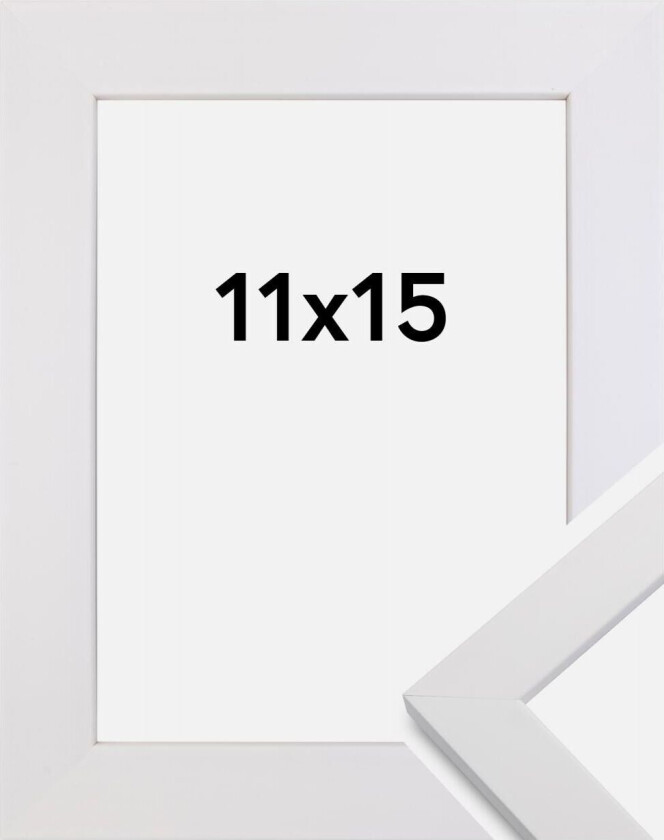Ramme White Wood 11x15 Cm