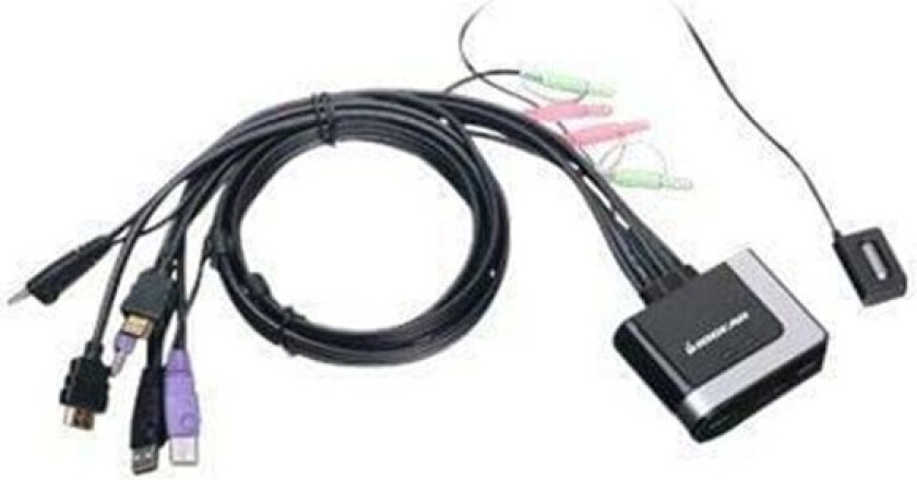 2-Port HD Cable KVM Switch with Audio GCS62HU - KVM / audio / USB switch - 2 porte