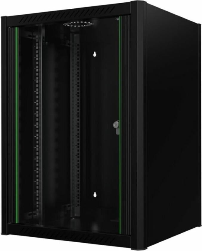 by Logon - Rack skap - 60 x 56 - veggmonterbar - svart, RAL 9005 - 16U - 19