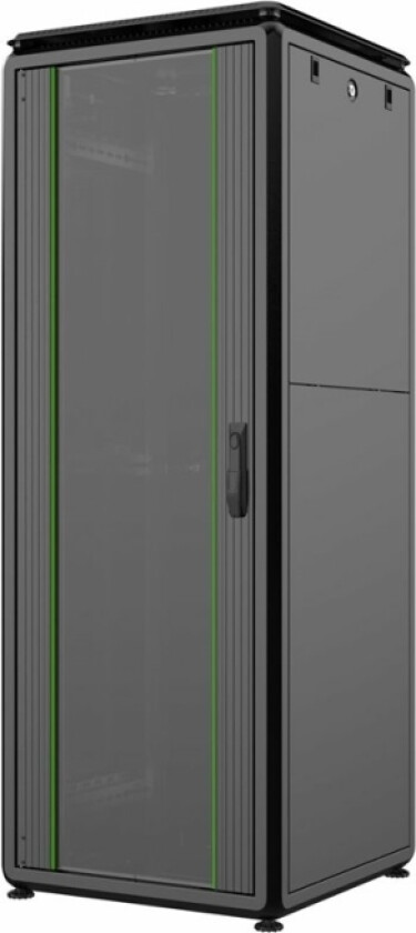 by Logon - Rack skap - 600 x 600 mm, data line - free-standing - svart, RAL 9005 - 32U - 19