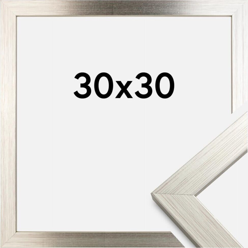 Ramme Silver Wood Akrylglass 30x30 Cm