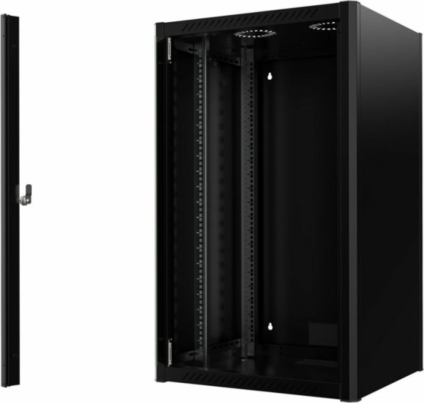 by Logon - Rack skap - 60 x 56 - veggmonterbar - svart, RAL 9005 - 20U - 19
