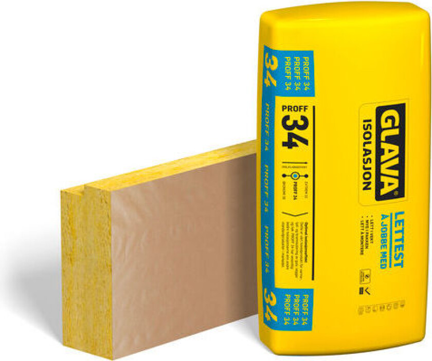 Takstolplate med papir 300x610x1200 mm 3 stk