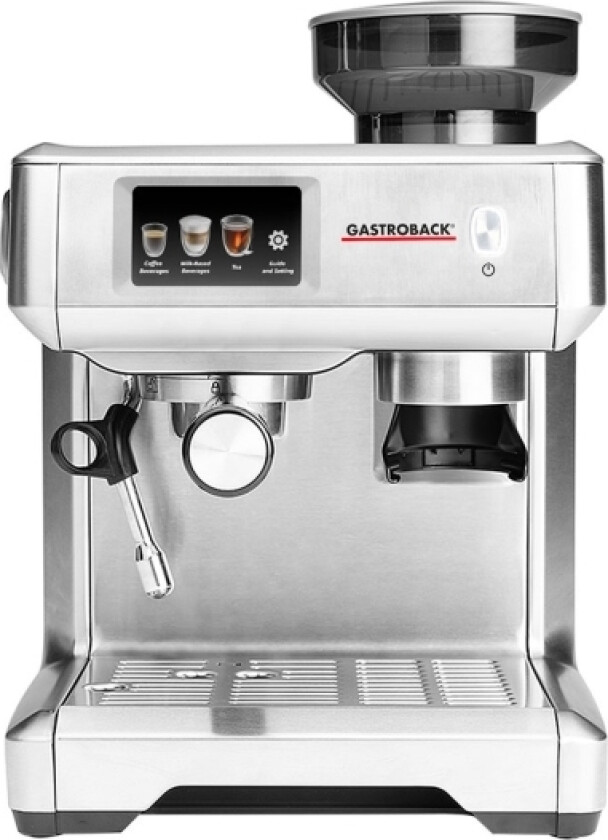 Design Espresso Barista Touch, Espressomaskin, 2 l, Kaffe bønner, Kaffe pute, Malt kaffe, Innebygd kaffekvern, 1600 W, Rustfritt stål