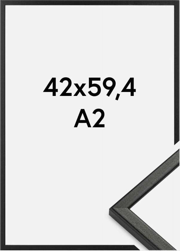 Ramme Kaspar Akrylglass Svart 42x59,4 Cm (A2)