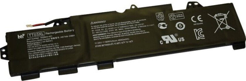 BTI - Batteri til bærbar PC - litiumpolymer - 4-cellers - 4850 mAh