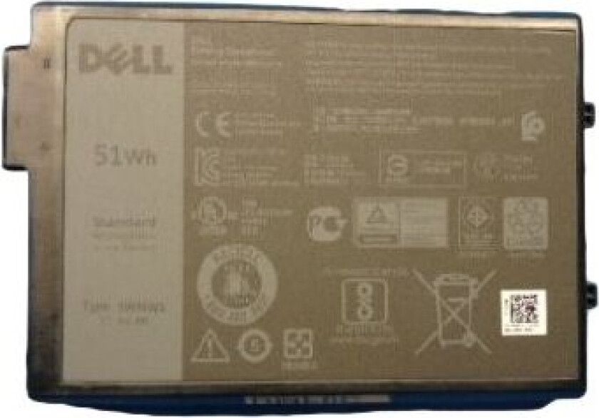- Batteri til bærbar PC - litiumion - 51 Wh - for Latitude 5420 Rugged, 5424 Rugged, 7424 Rugged Extreme