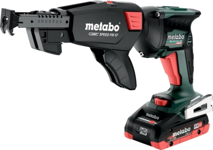 TBS 18 LTX BL 5000, Skrupistol, Pistolhåndtak, 1/4, Magnetisk bitholder, Sort, Grønn, Børsteløs