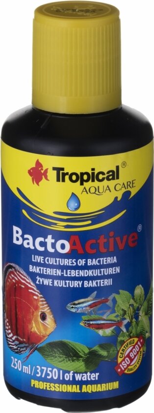 TROPICAL Bacto-Active - levende bakteriekulturer for akvariet - 250 ml