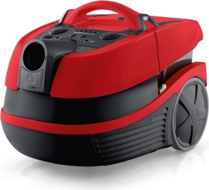 Serie 4 BWD421PET, 2100 W, Sylindervakuum, Tørr & våt, HEPA, Filtrering, Sort, Rød