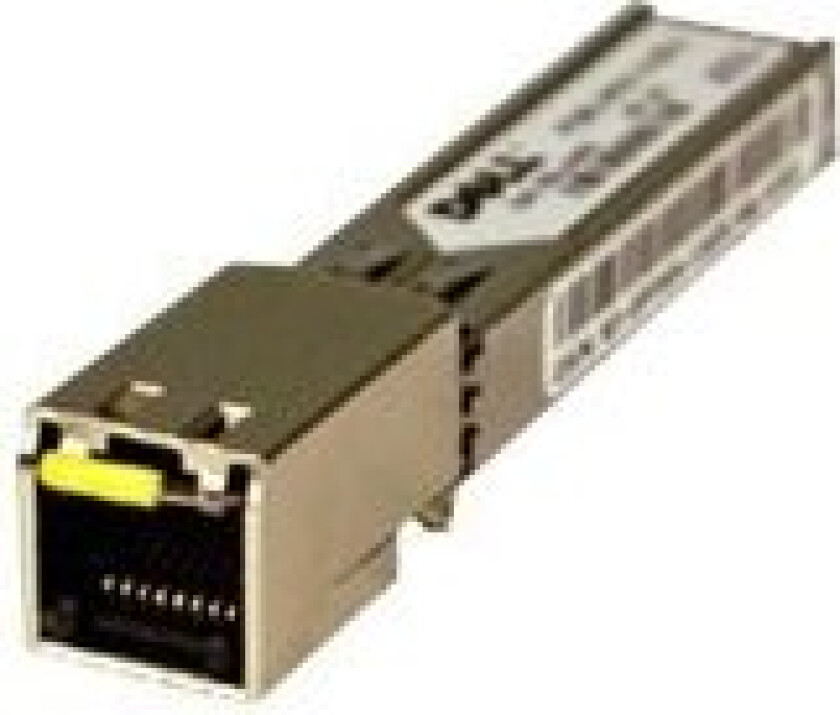 - SFP (mini-GBIC) transceivermodul - 1GbE - 1000Base-T - RJ-45 - for Networking N2024, N2048, N3024, N3048, N4032, N4064, X1018, X4012 Networking X1026, X1052