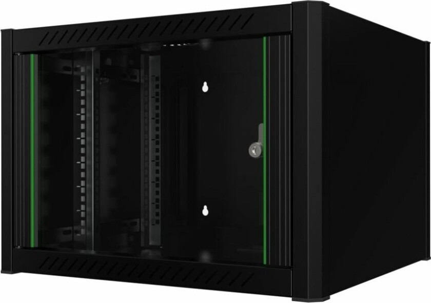 by Logon - Rack skap - 60 x 56 - veggmonterbar - svart, RAL 9005 - 7U - 19