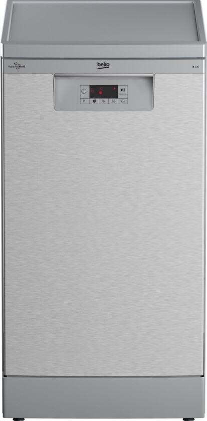 BDFS15020X, Frittstående, Slimline (45 cm), Sølv, Sølv, Knapper, LED