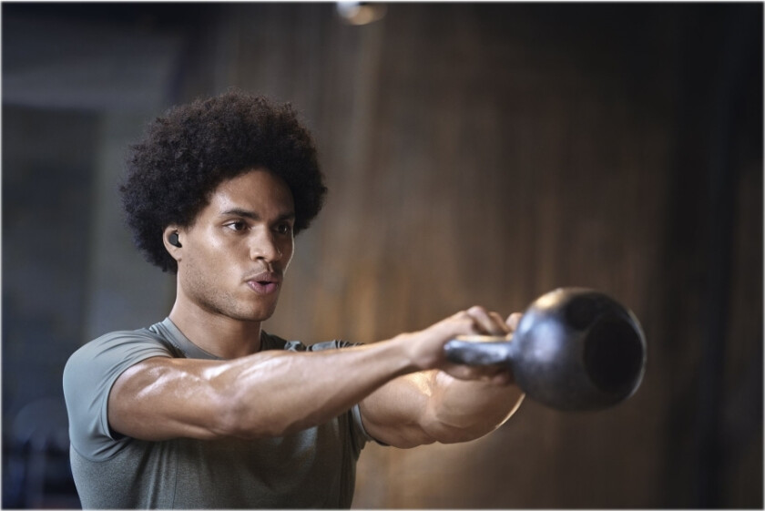 Jabra Elite 7 Active - True wireless-hodetelefoner med mikrofon - i øret - Bluetooth - aktiv støydemping - lydisolerende - svart