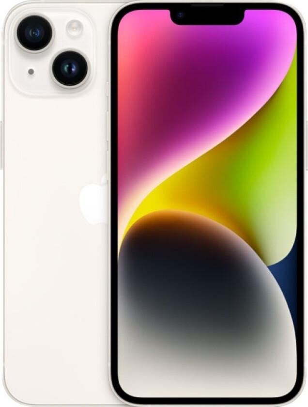 Iphone 14 - 5G Smartphone - Dobbelt-Sim / Internminne 512 Gb - Oled-Display - 6.1" - 2532 X 1170 Piksler - 2X Bakkameraer 12 Mp, 12 Mp - Front