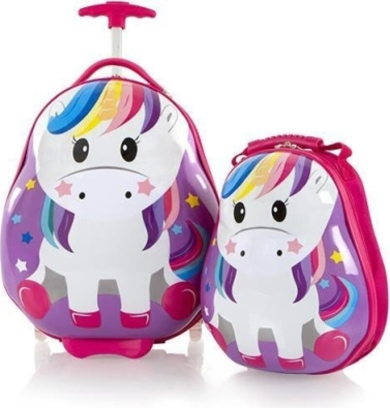 Travel Tots barnekoffert og ryggsekk, Unicorn