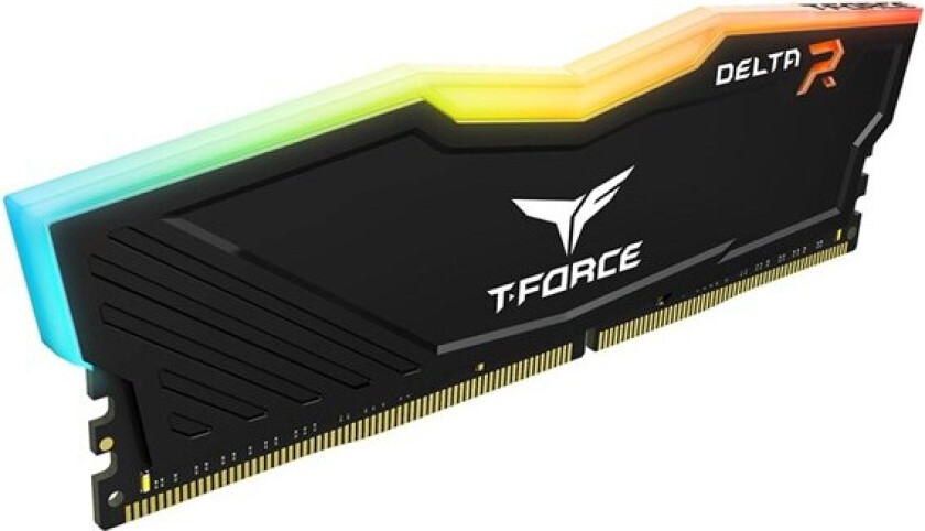 T-Force DELTA RGB - DDR4 - modul - 8 GB - DIMM 288-pin - 3200 MHz / PC4-25600 - CL16 - 1.35 V - ikke-bufret - ikke-ECC - svart