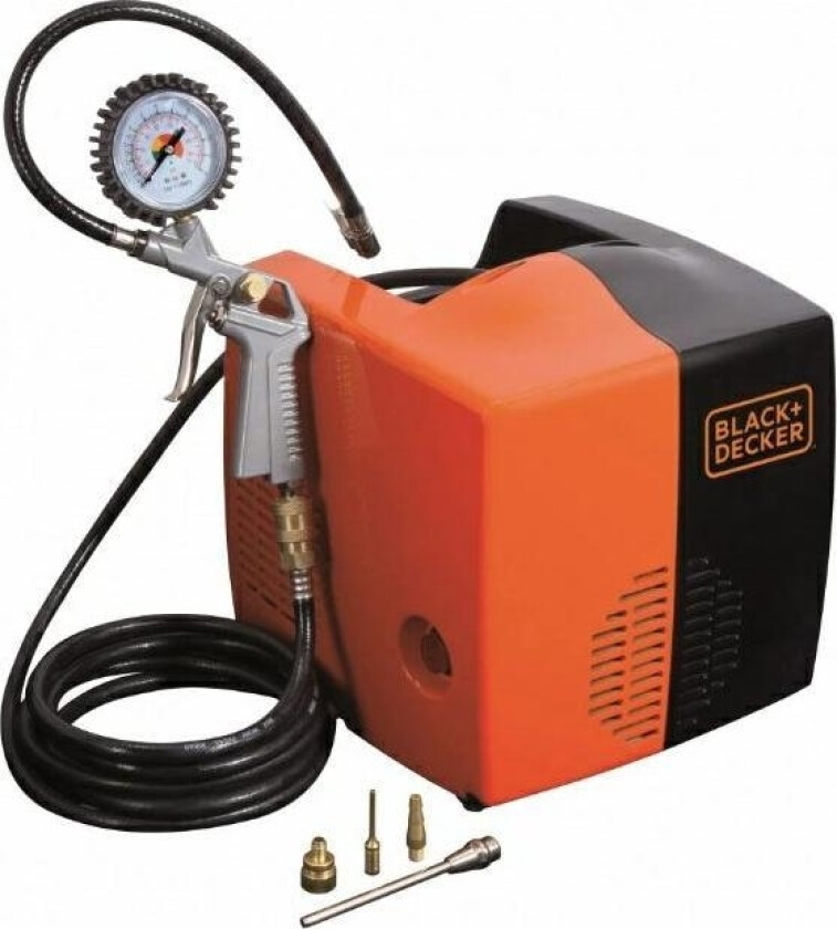 B&D OLJEFRI KOMPRESSOR. 1,5HK/8BAR + ACC