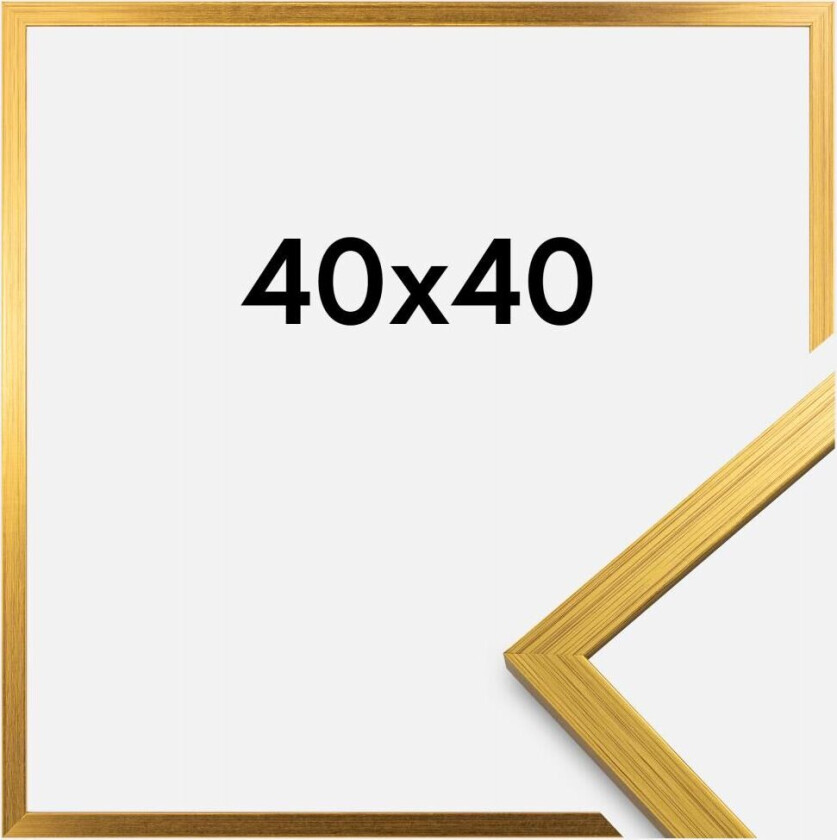 Ramme Edsbyn Akrylglass Gull 40x40 Cm