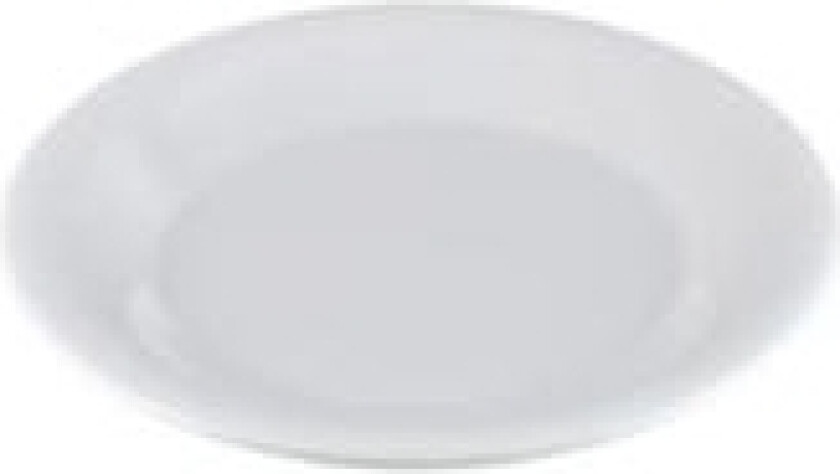 Tallerken flad Ø23 cm Melamin Hvid,6 stk x 1 stk/krt