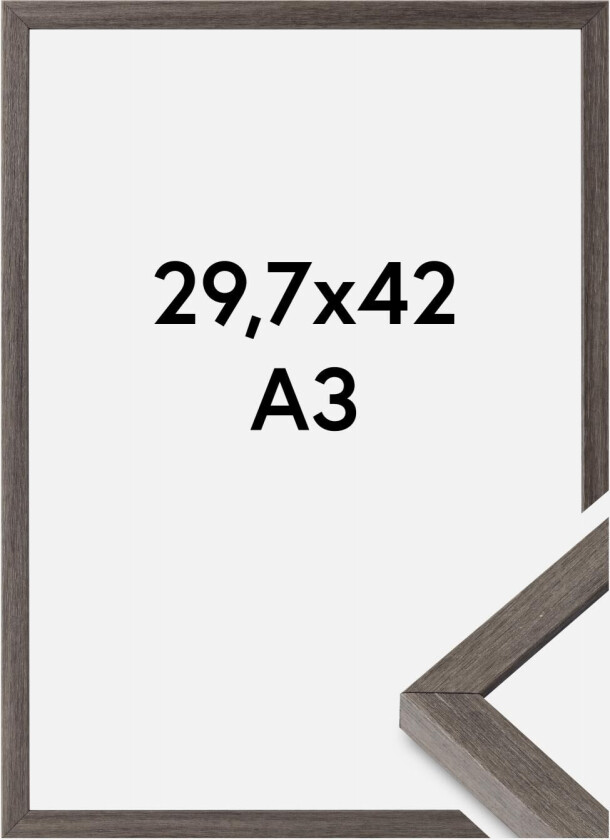 Ramme Ares Akrylglass Grey Oak 29,7x42 Cm (A3)