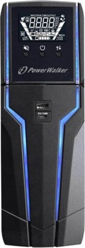 VI 1000 GXB IEC, Linje-Interactive, 1 kVA, 600 W, Pure sine, 162 V, 290 V