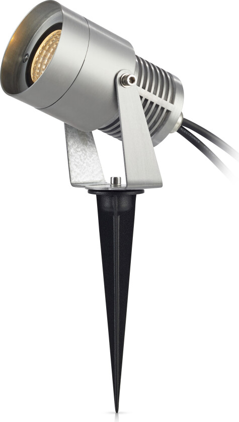 Garden 24 hagelysserie spotlys, 3W, 24 V, aluminiumsfarge