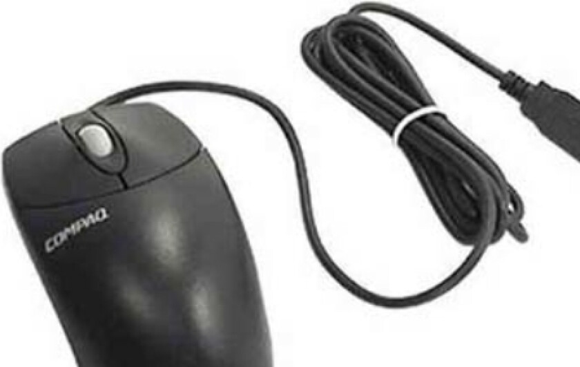 - Mus - optisk - 2 knapper - kablet - USB - jakksvart