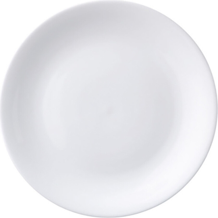 Tallerken Coupe Superwhite Ø22 cm Porcelæn Hvid,12 stk/pk