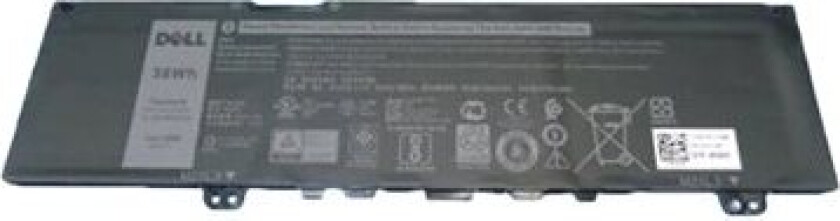 - Batteri til bærbar PC - litiumion - 3-cellers - 38 Wh - for Inspiron 7370