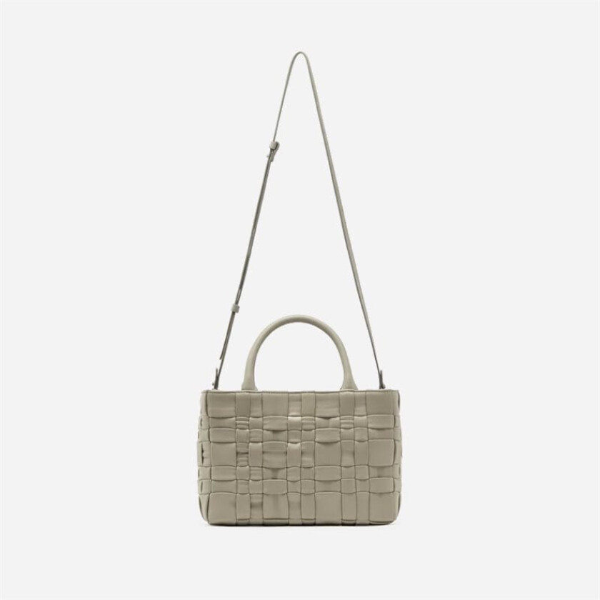 Trenz Knitted Handbag - Trenzdobl Alga Grå OS