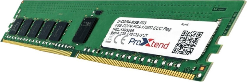 - DDR4 - modul - 64 GB - DIMM 288-pin - 2933 MHz / PC4-23400 - CL22 - 1.2 V - registrert - ECC