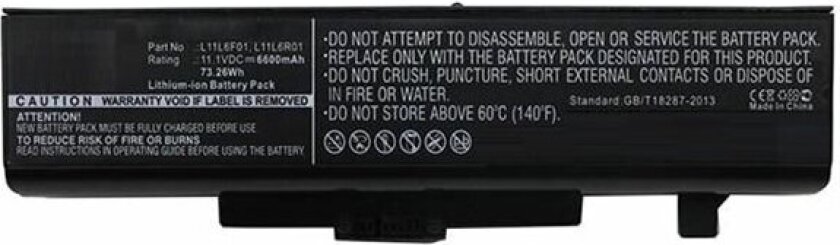 - Batteri til bærbar PC - litiumion - 6600 mAh - 73.3 Wh - svart - for Lenovo E49 3464 ThinkPad Edge E130 E330 3354