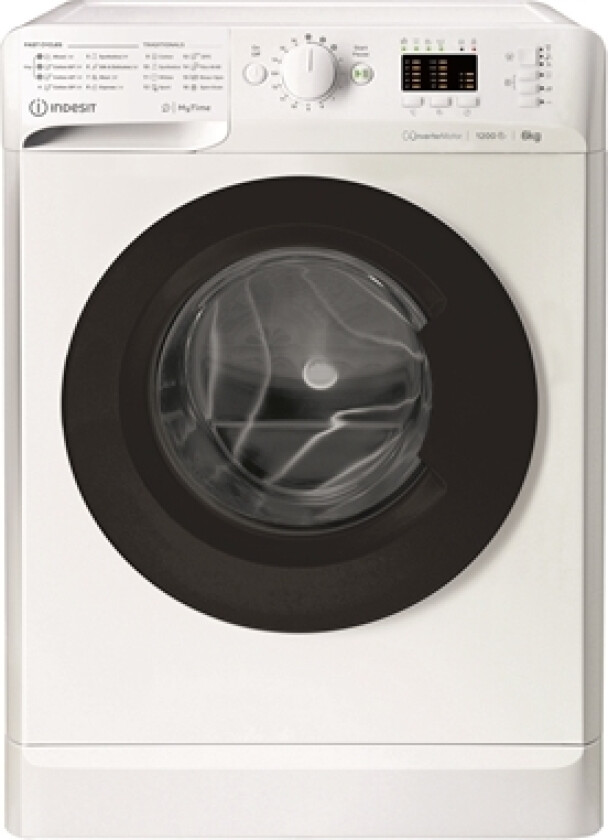 Washing machine MTWSA 61294 WK EE Energy efficiency class C Front loading Washing capacity 6 kg 1151 RPM Depth 42.5 cm Width 59.5 cm Display Big Digit White