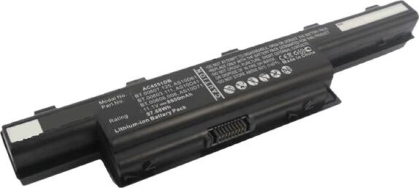 - Batteri til bærbar PC - litiumion - 8800 mAh - 97.7 Wh - svart - for Acer Aspire 4251-1459, 4252-V801